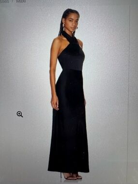 Veronica Beard Black Halter Dress